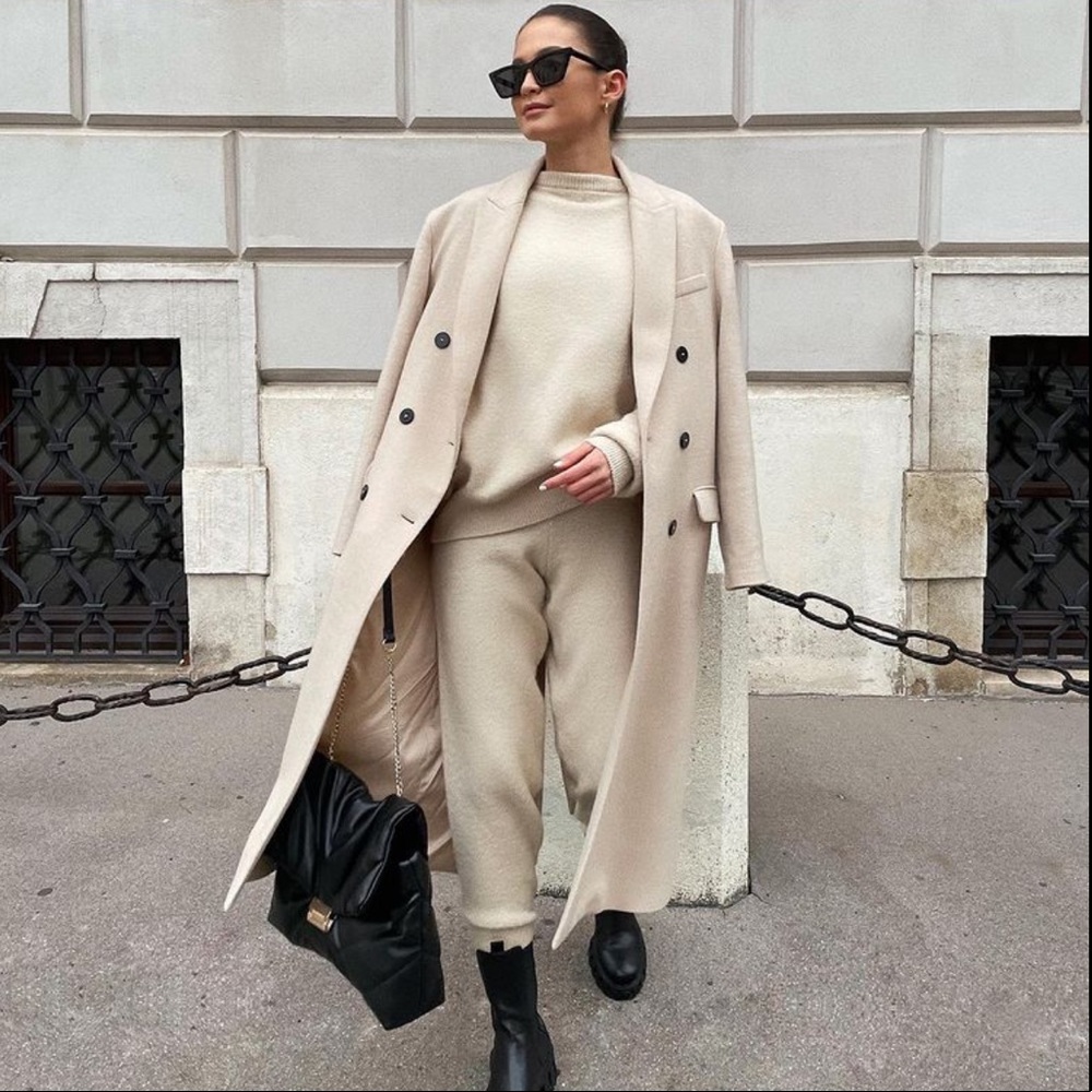 NWT Zara Wool Blend Coat